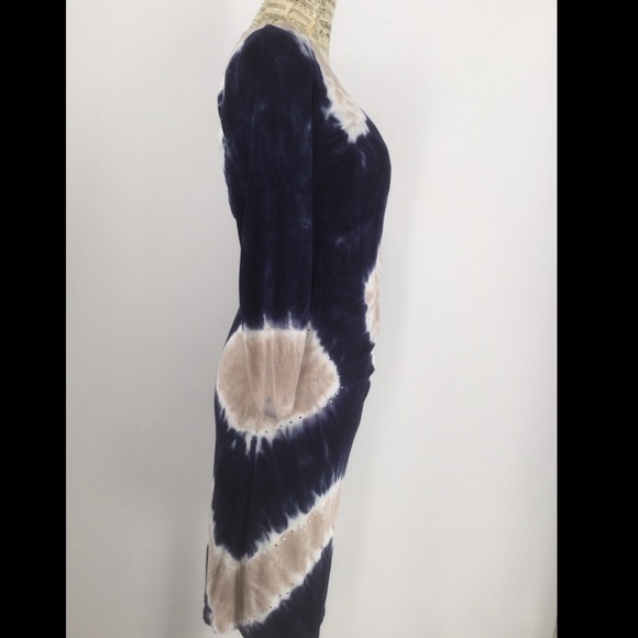 INC Inter. concepts  S Faux Wrap Tie -Dye Dress - Picture 4 of 8